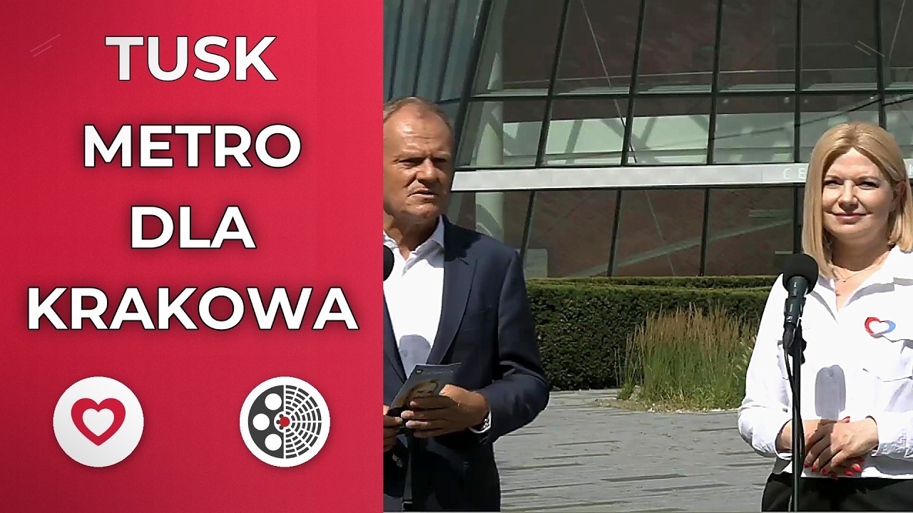 Konferencja z udziałem Premiera Donalda Tuska i kandydatki na Prezydenta Krakowa Moniki Piątkowskiej