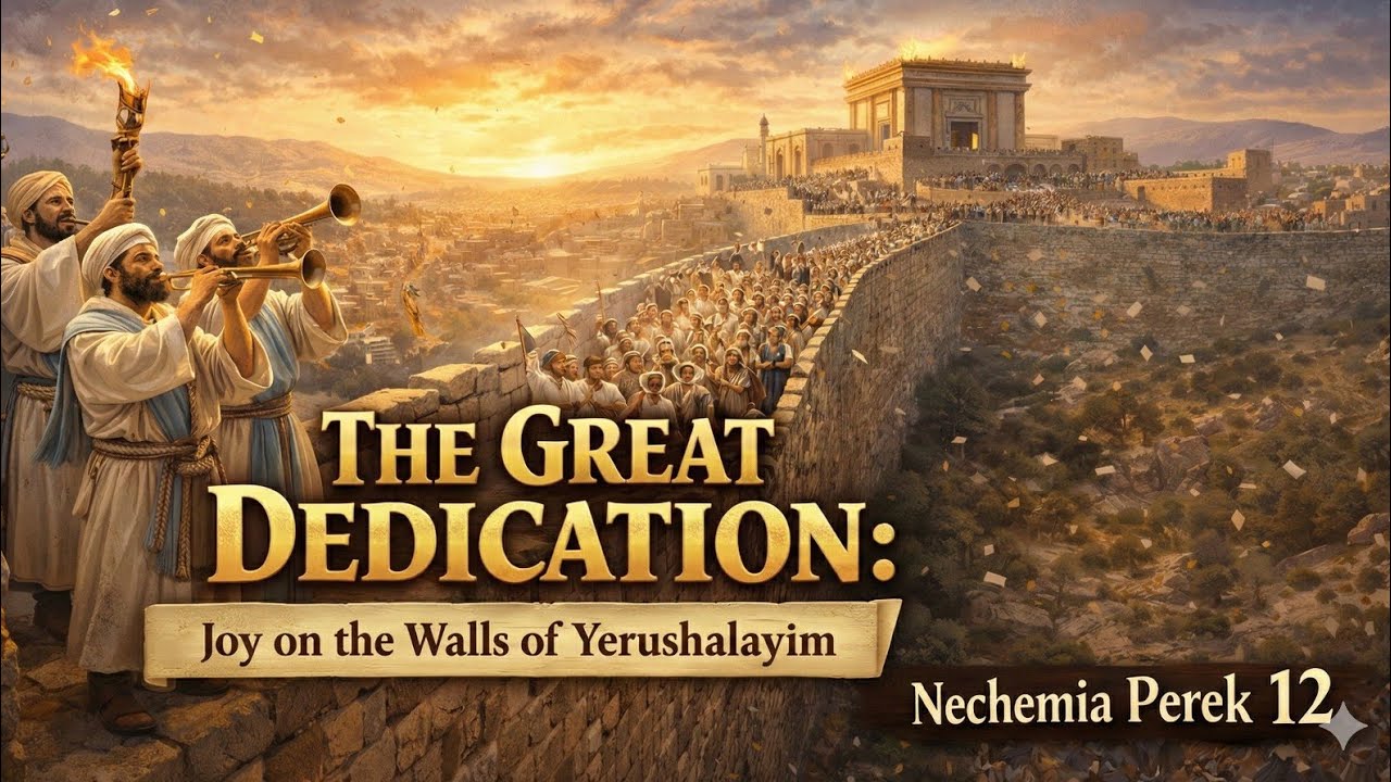 Nach Yomi by R' Yehuda Miller| Nechemia Perek 12| Great Joy! Sanctification of the Jerusalem Walls!