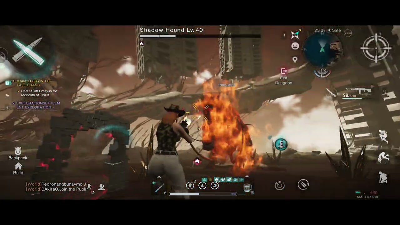 Once Human Defeat Rift Entity In The Monolith Of Thirst In The Tall Grass Full mission gameplay