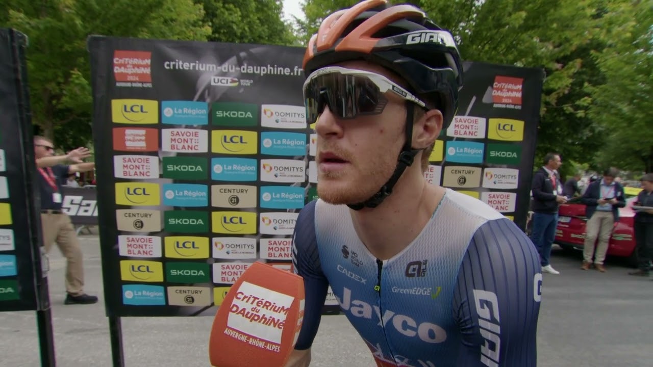 Callum Scotson - Interview at the start - Stage 8 - Crit&eacute;rium du Dauphin&eacute; 2024