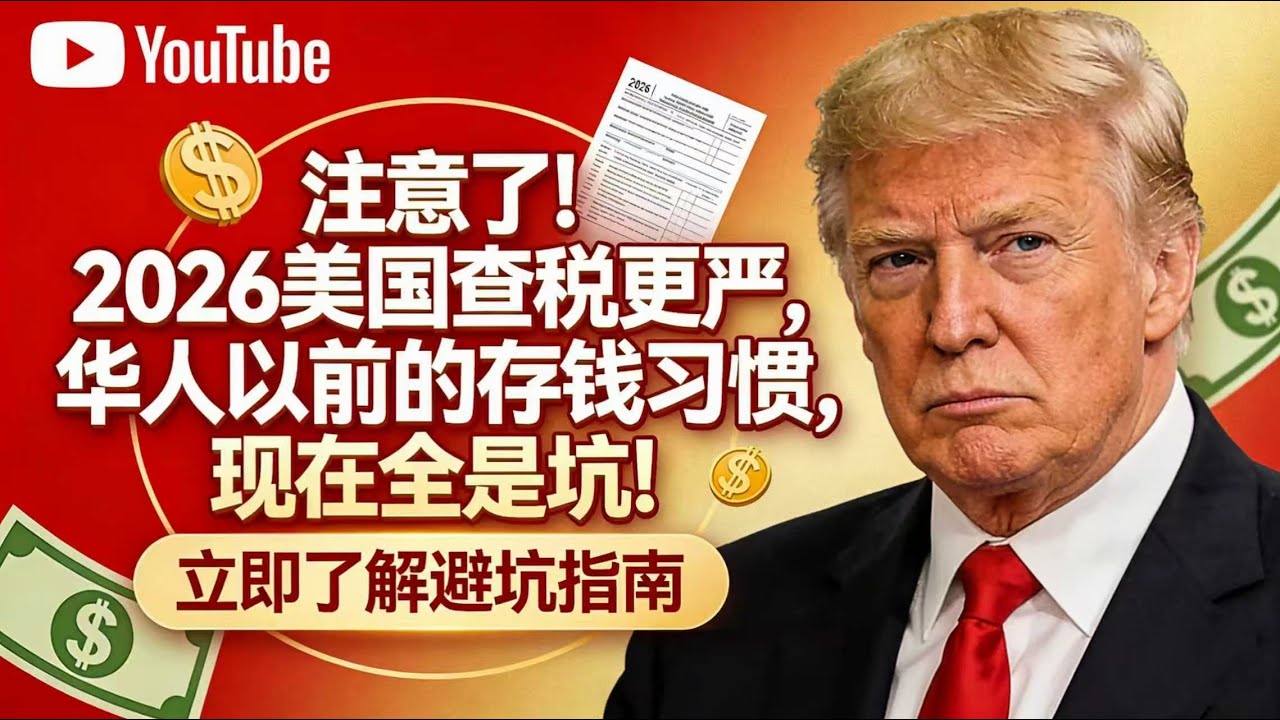拆分现金存款 = 联邦犯罪！2026 美国金融监管升级，华人资产保命指南