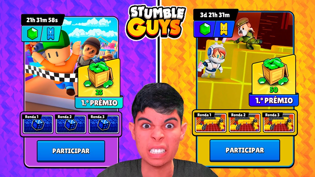 DESISTI DESSE VÍDEO POR CAUSA DESSES TORNEIOS DE RAGE NO STUMBLE GUYS!