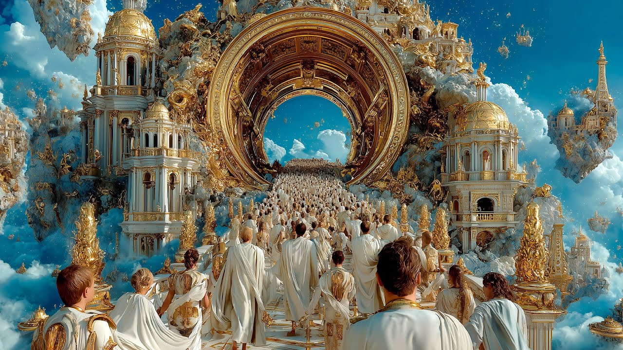 Heaven’s Golden Kingdom  | Floating Palaces & Divine Calm