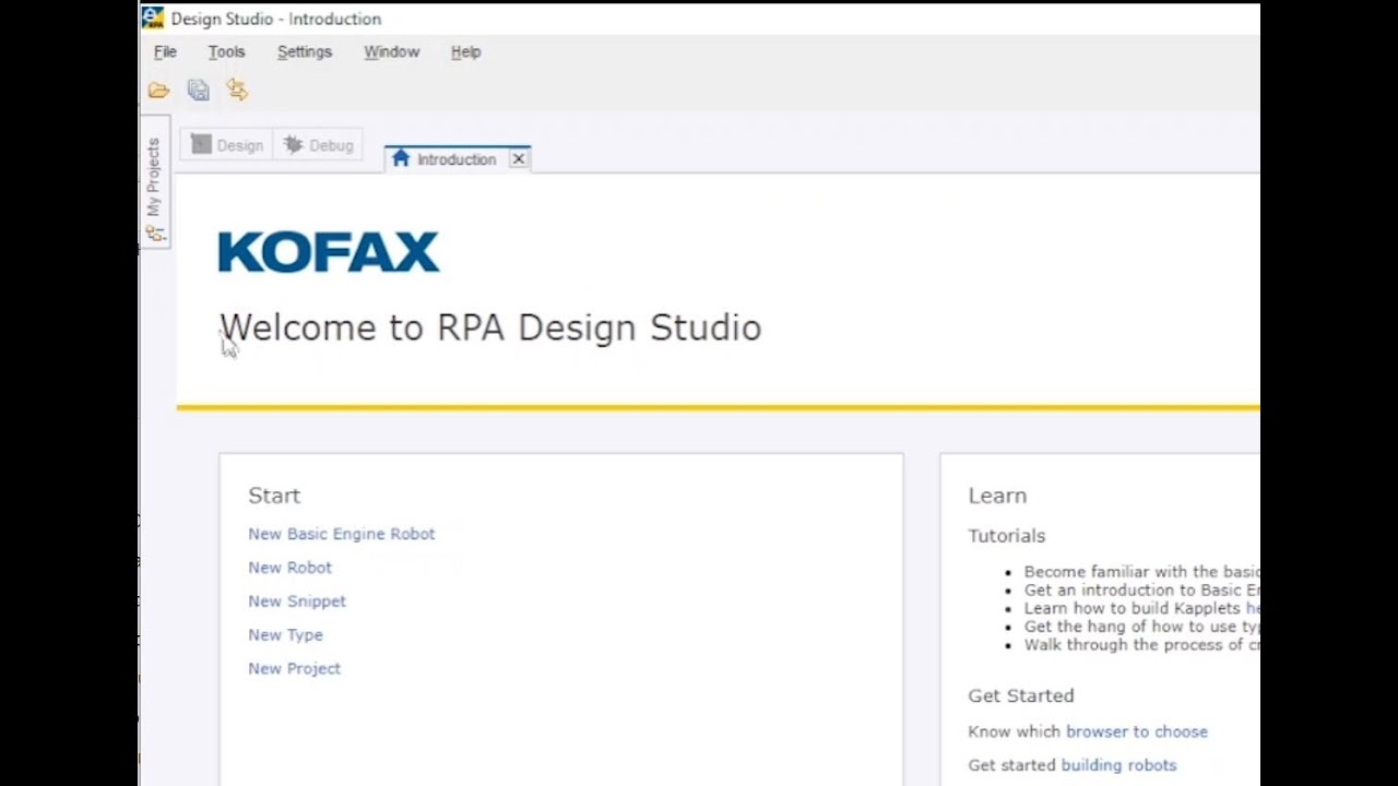 KOFAX RPA - How to create the simple & fun robotic application