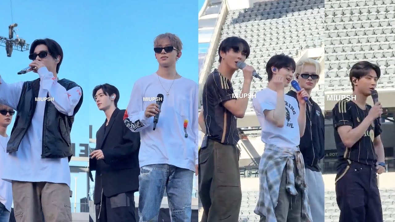 Enhypen Walk the line Soundcheck In LA today