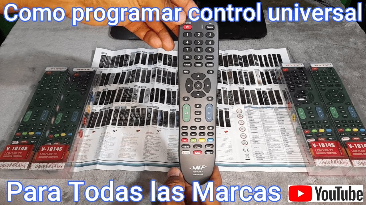 👉Como programar un control universal de una manera rápida y sencilla Smart TV, LED, LCD, PLASMA, CRT
