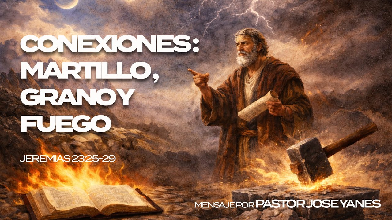 Conexiones Martillo, Grano y Fuego | Jeremias 23:25-29 | Pastor Jose Yanes | Domingo 1/18/26