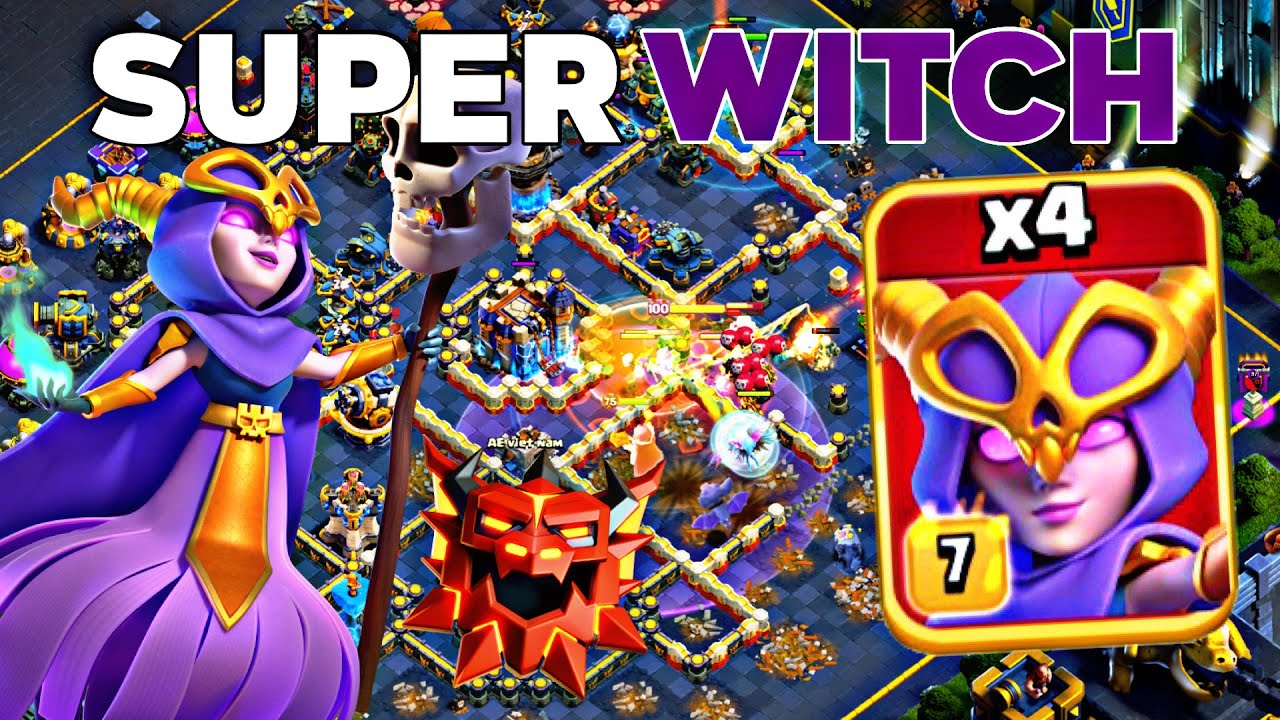 Epic TH18 Warden Walk Fireball Super Witch Smash Battle Ranked Legends Attacks!