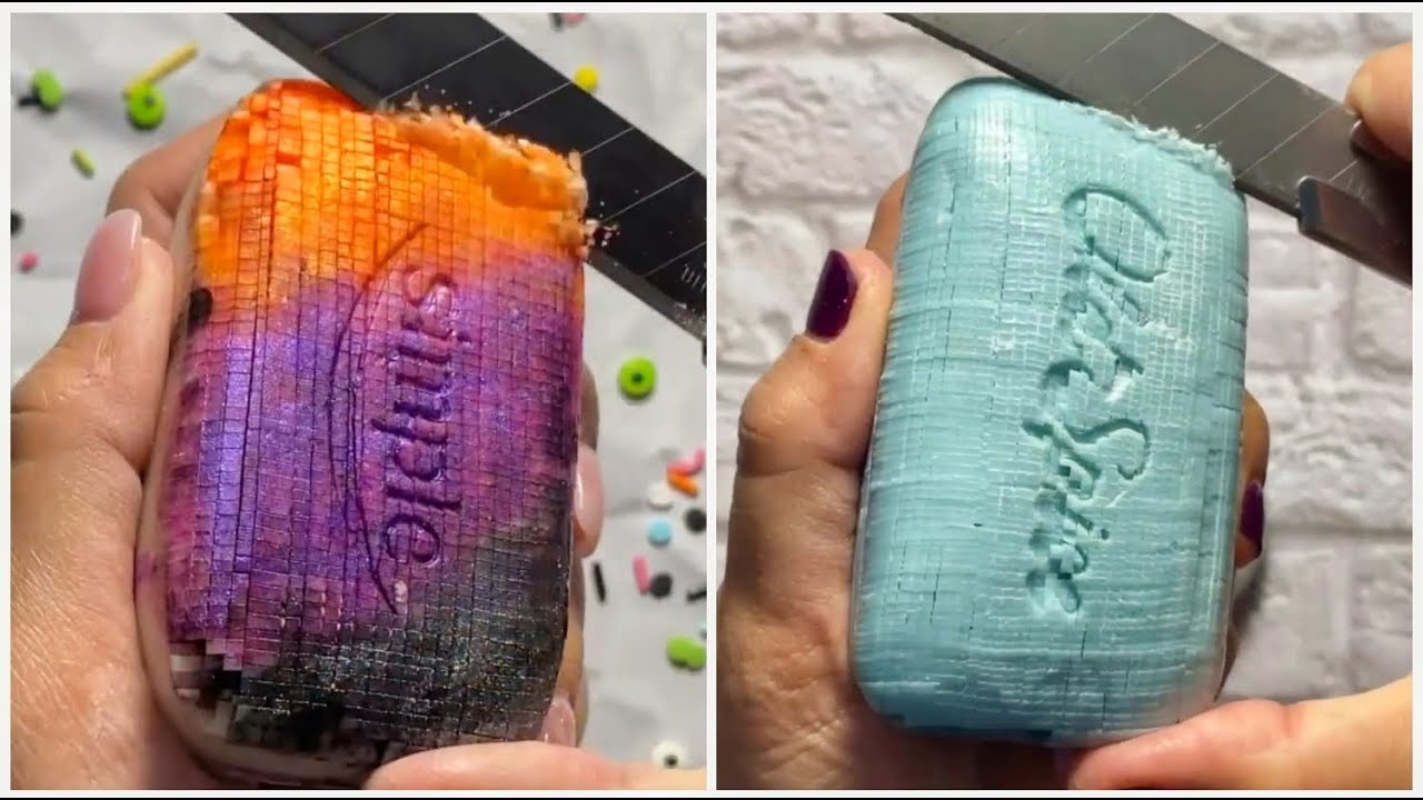 ✨ ASMR Soap Carving for Stress Relief ✨