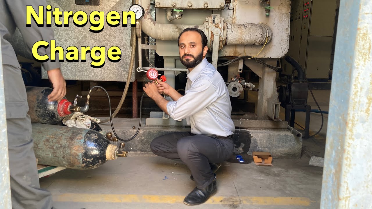 Nitrogen Charge TO Chiller | Chiller Repair Related To#hvac in Urdu\Hindi