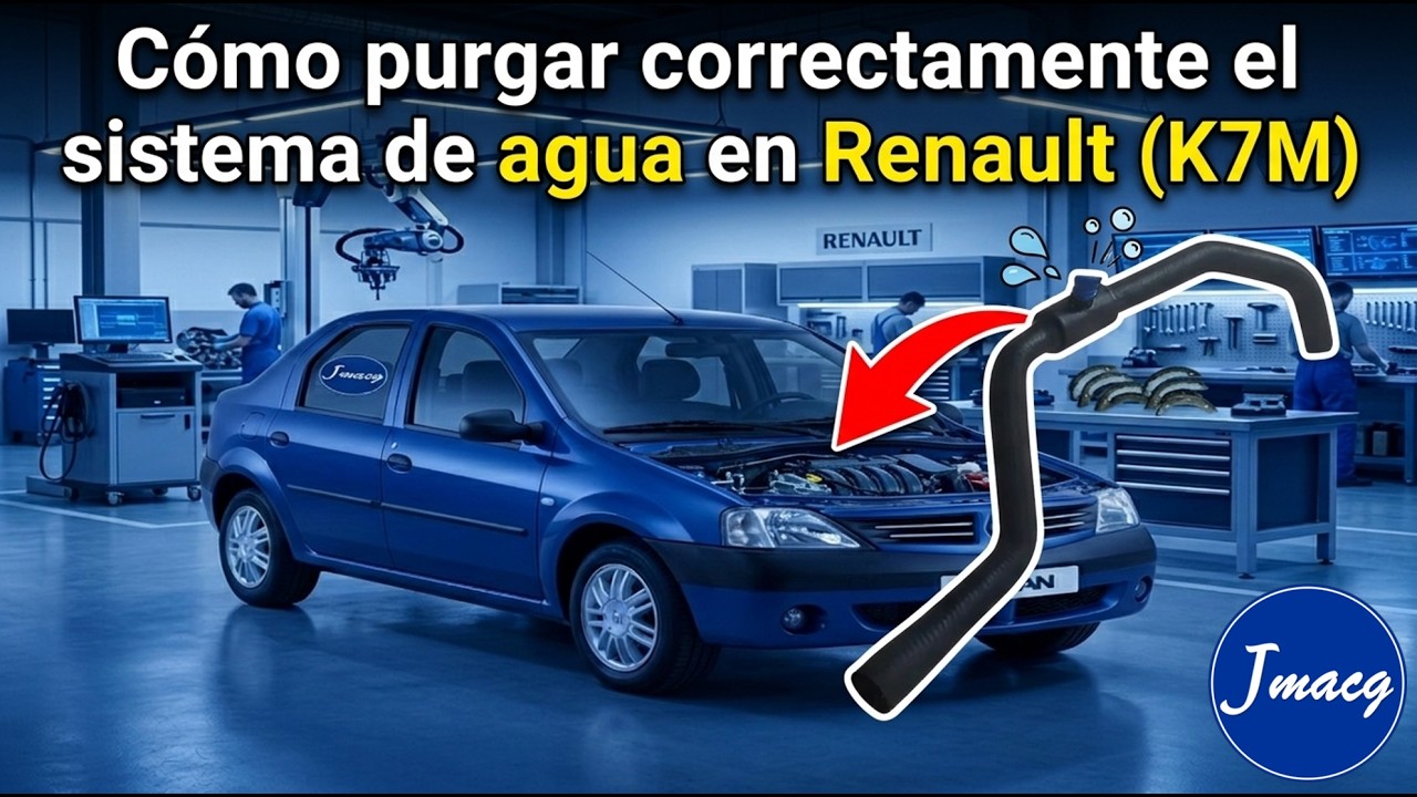 Remplazo manguera calefacción y purga sistema de refrigeración Renault logan