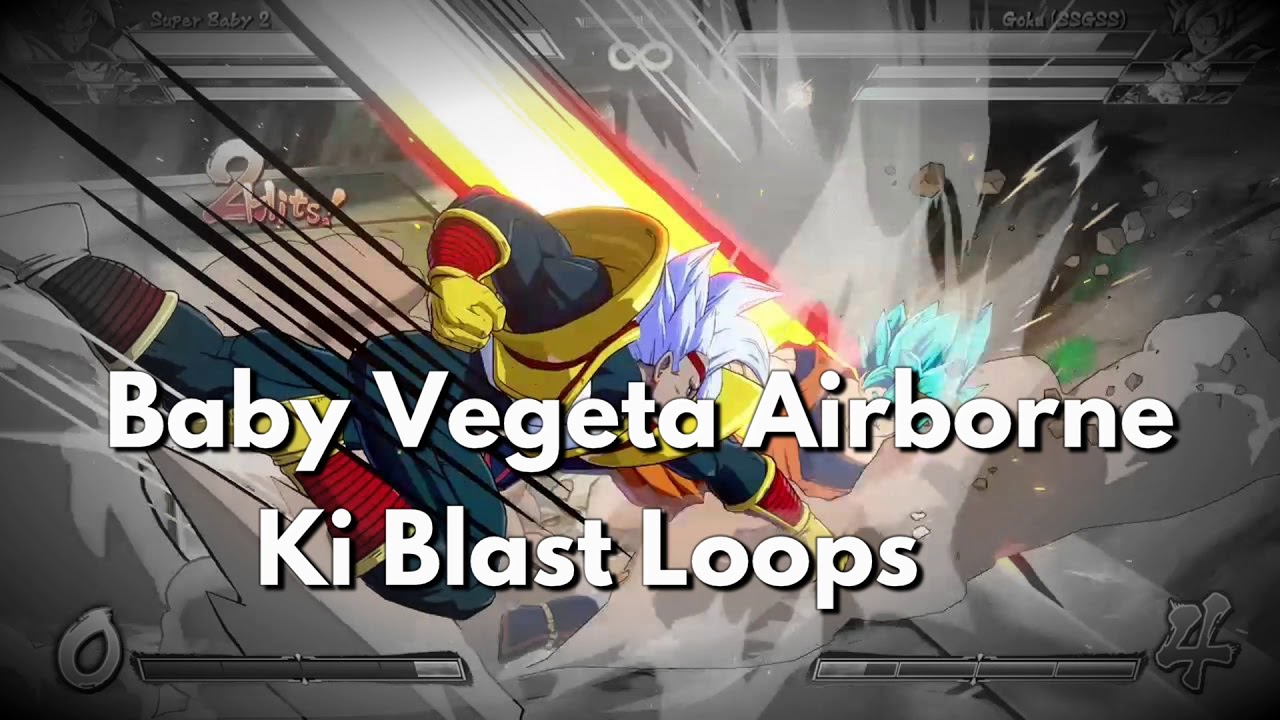 Super Baby 2 Ki Blast Loops Variations Combo Tutorial DBFZ Baby Vegeta