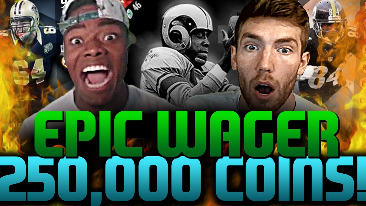 250,000 COIN WAGER AGAINST JMELLFLO! COMEBACK - DOWN TO THE WIRE! Madden 17 Ultimate Team