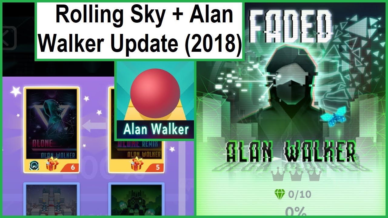 The Voyager II Skin Update & Faded Trial (Alan Walker) | Rolling Sky 1.9.2