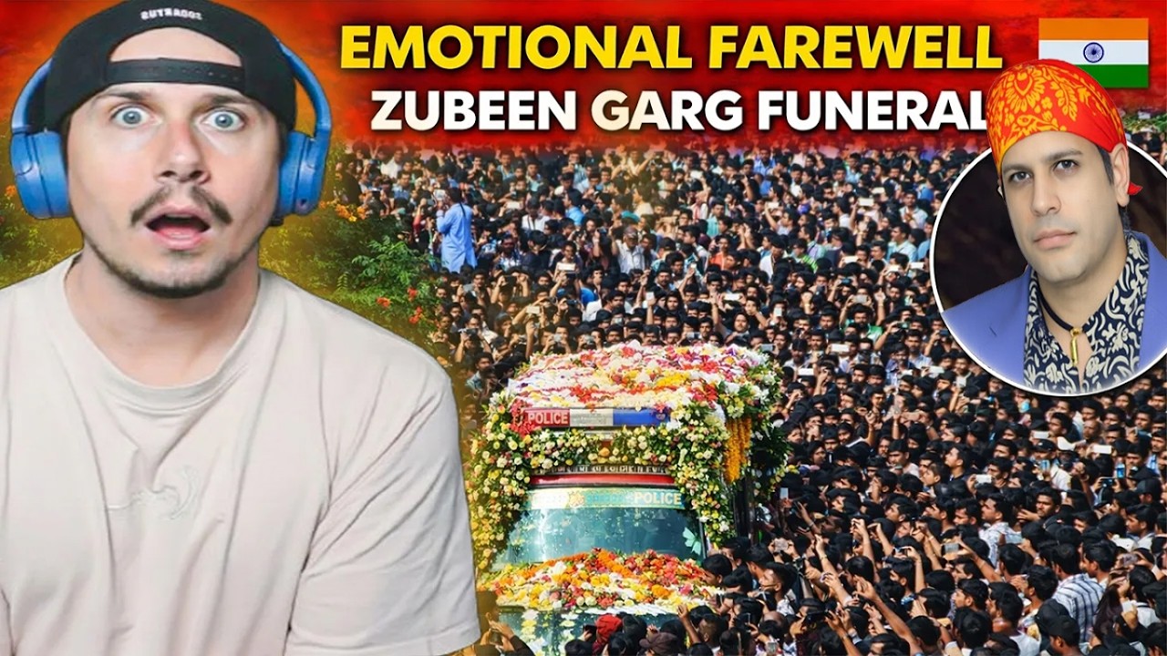 Reacting to Zubeen Garg&rsquo;s Funeral 🇮🇳 (Massive Crowd)
