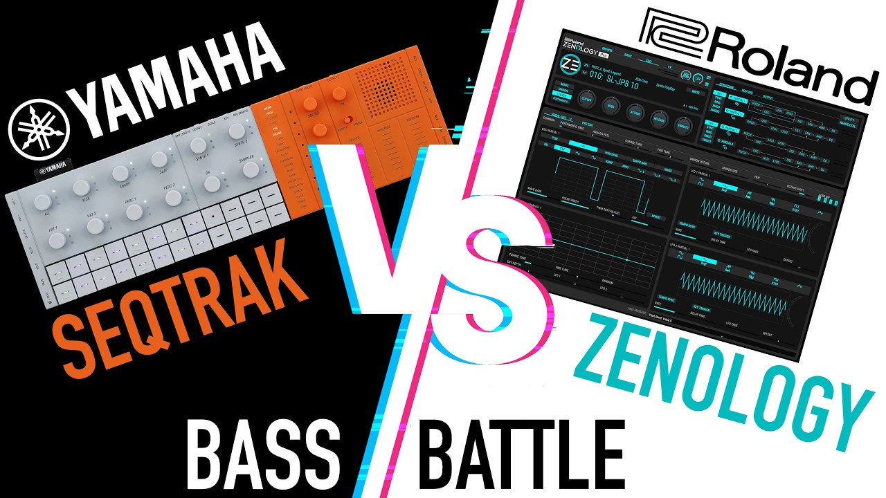 Yamaha SEQTRAK VS Roland ZENOLOGY Pro Bank A | BASS BATTLE (No Talking)