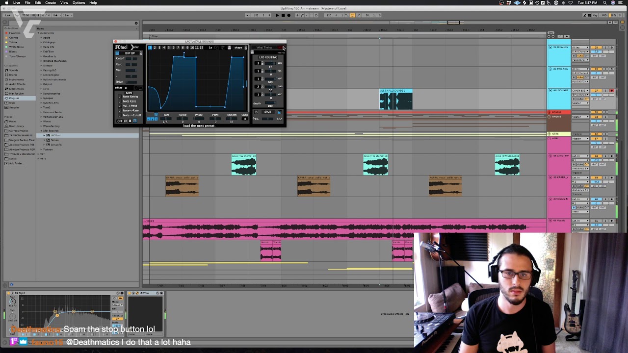Trivecta (Producing Melodic Bass Music - studio sesh 2) Twitch Stream