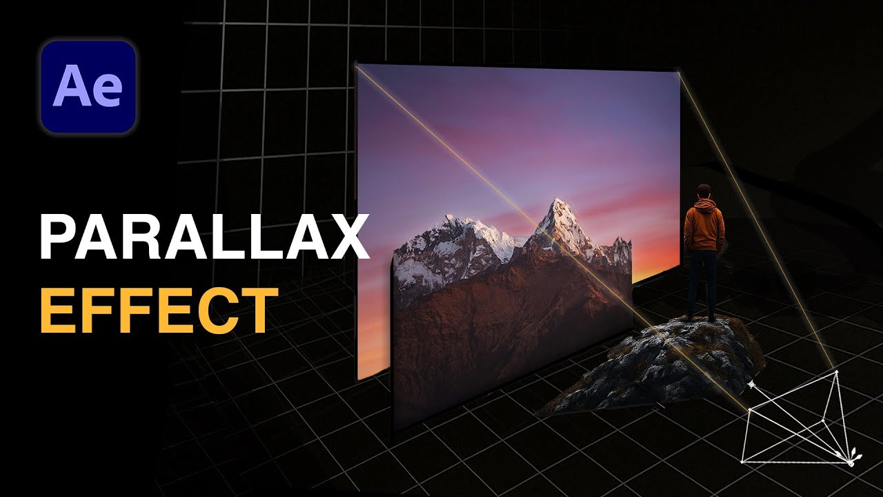 Создание 3D-параллакса в After Effects #aftereffects #parallax