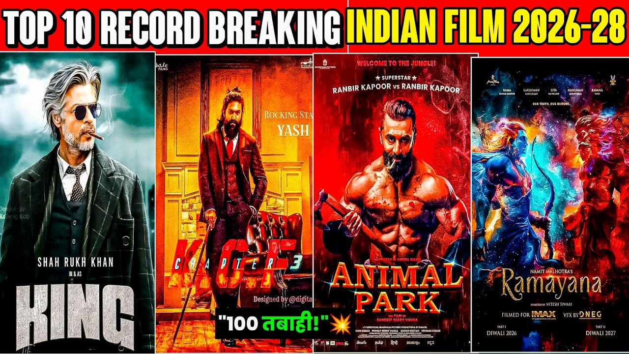 Top 10 Record Breaking Indian Movies 2026–28 🔥💪 #UpcomingMovies #IndianCinema #Movies2026 