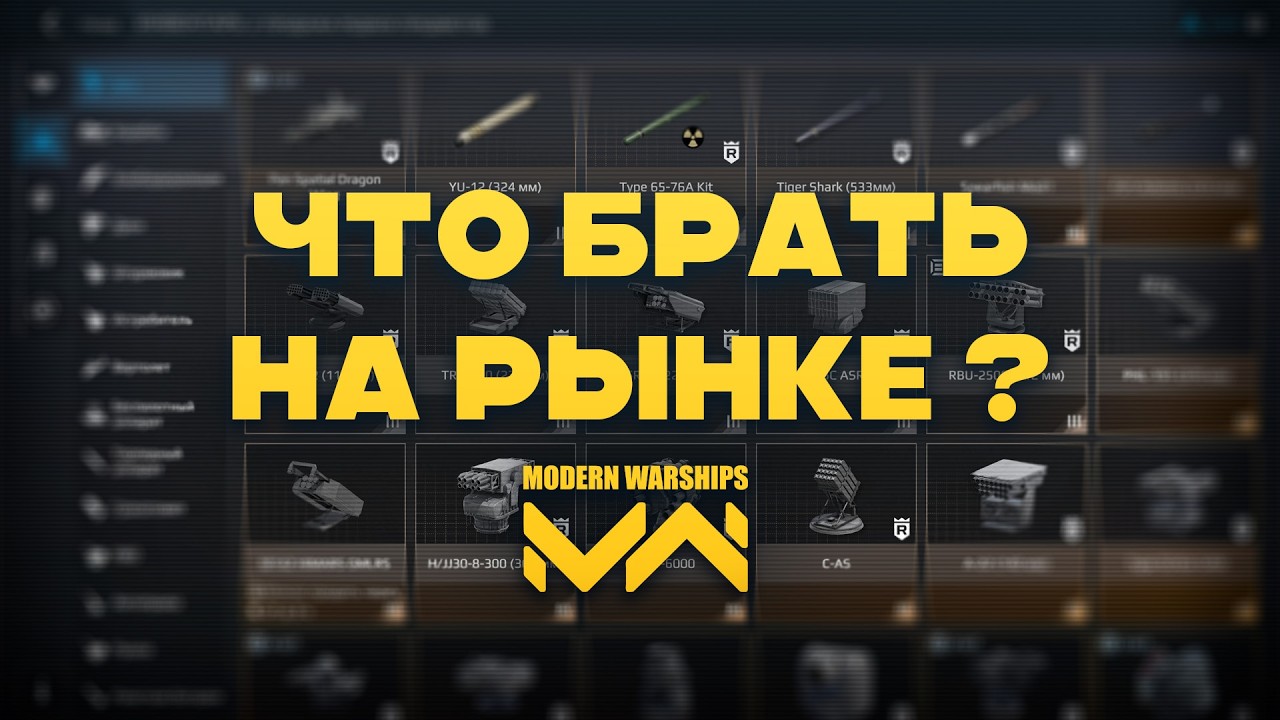 A GUIDE to what to buy first at the MODERN WARSHIPS market