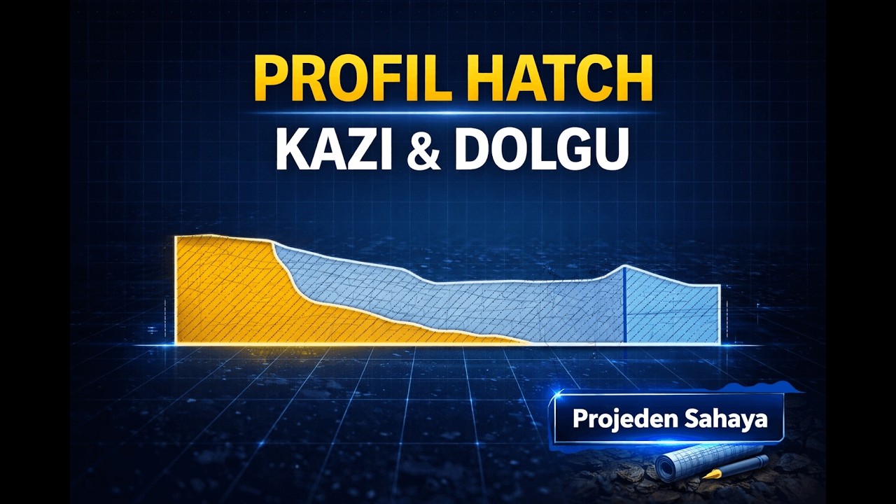 Civil 3D Profil Hatch Tarama Nasıl Yapılır? Kazı Dolgu Detaylı