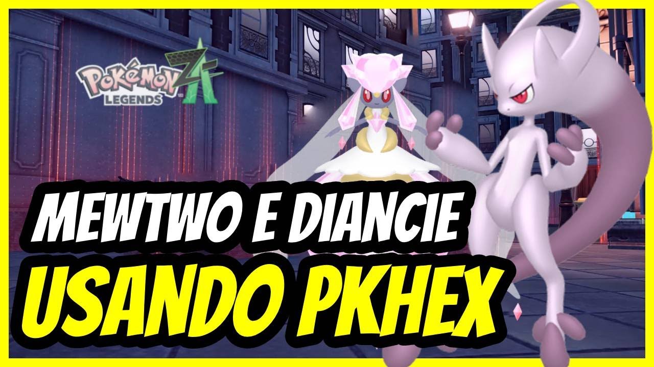 Como pegar Mewtwo e Diancie no Pok&eacute;mon Legends Z-A usando PKHeX (Emulador Switch) #PKHEX #EMULADOR