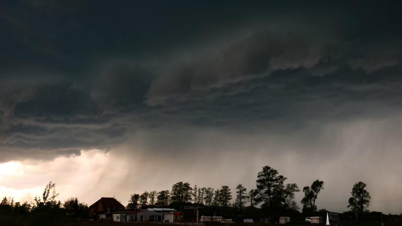 Łowy⚡️W pościgu za burzą (gradobicie, shelf cloud, nocne CG) woj.: kujawsko-pomorskie i mazowieckie