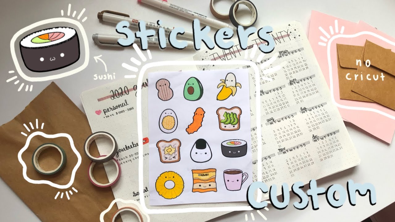 How To Make Stickers WITHOUT Cricut or Silhouette (EASY + FAST)