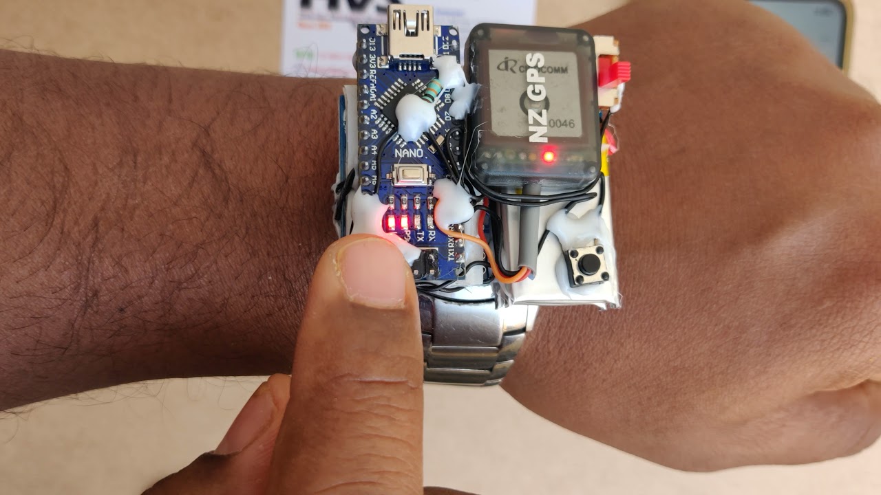 Система безопасности для женщин на базе Arduino NANO, A6 Mini GSM, NZ GPS #Умныечасы