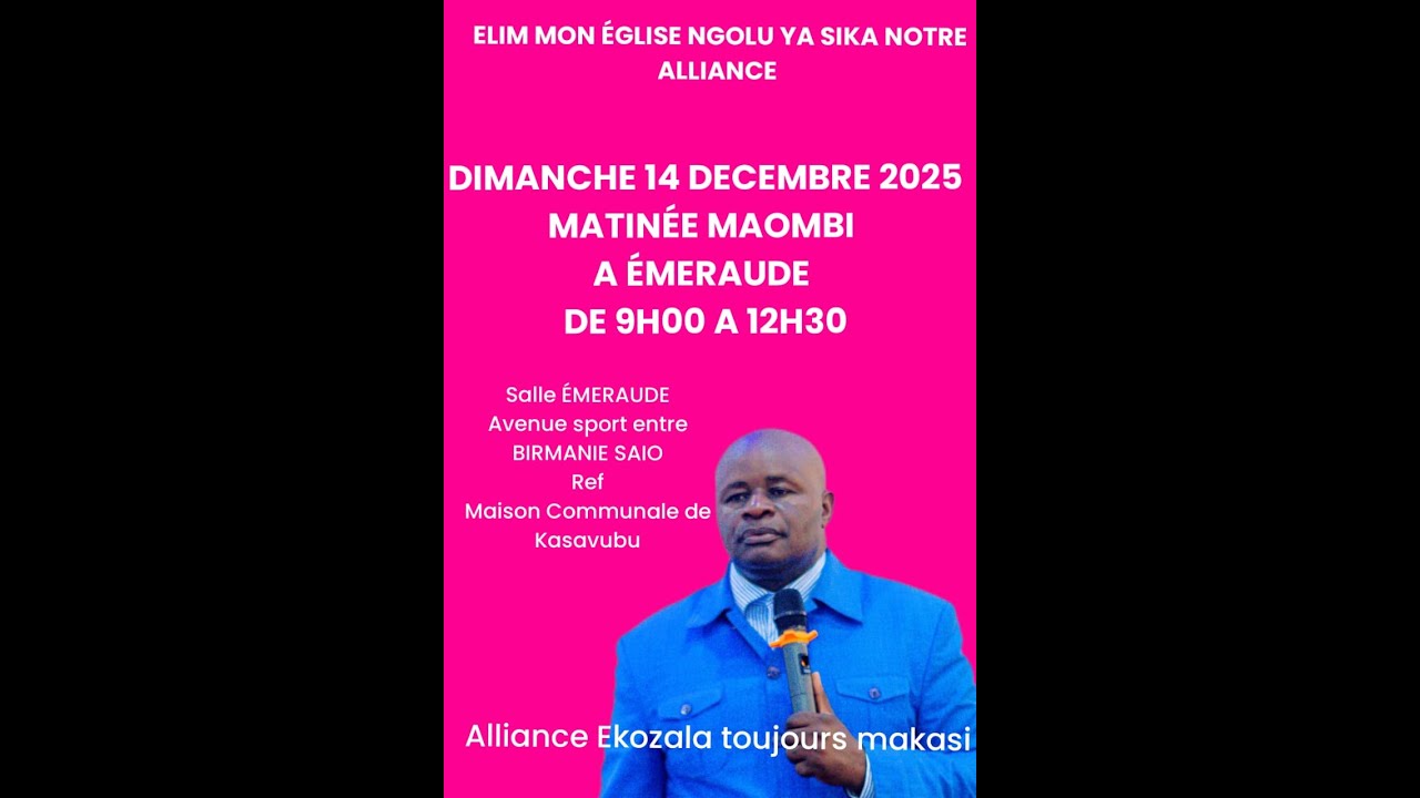 CULTE DOMINICAL  LE 14 DEC 2025