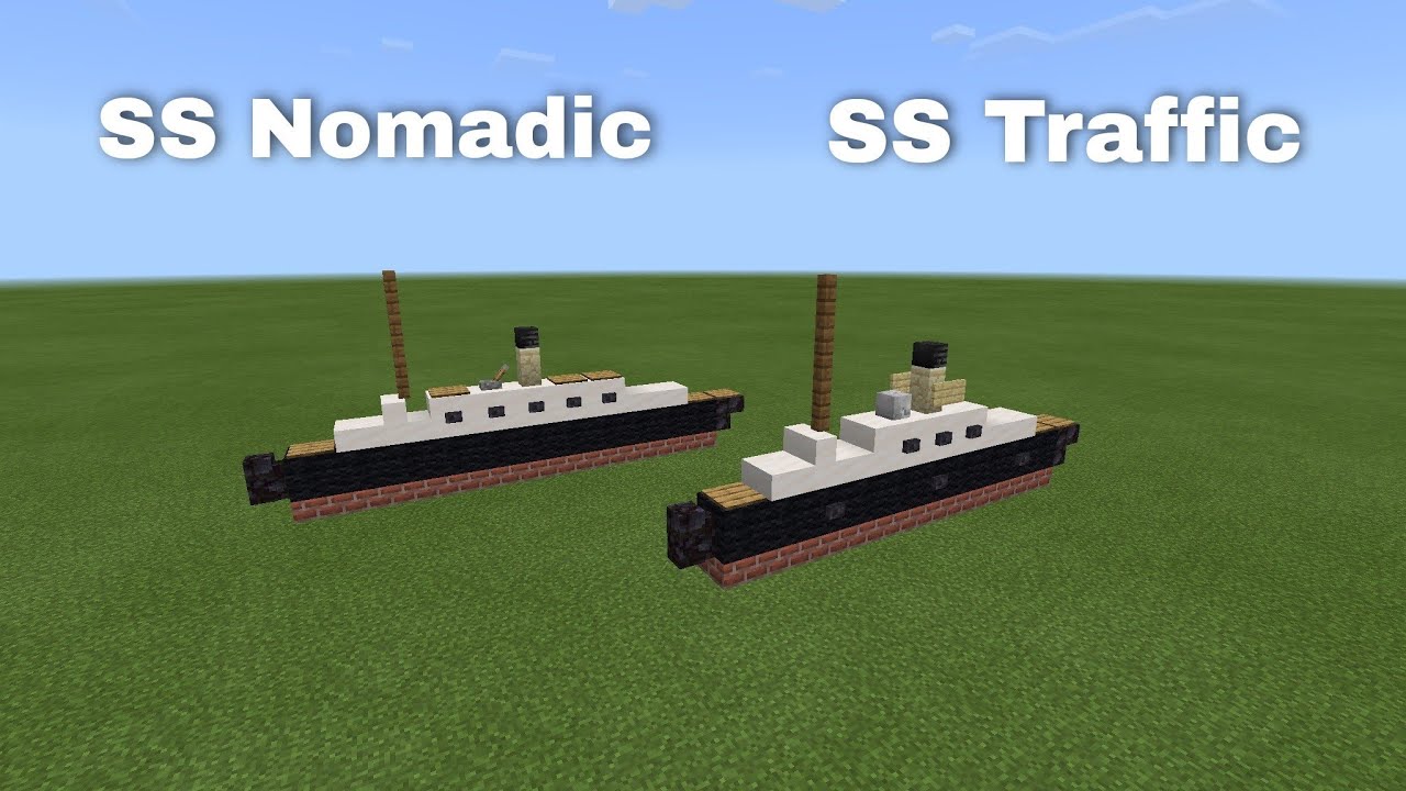 SS Nomadic & SS Traffic (tender) | Minecraft Tutorial | 1:5 Scale