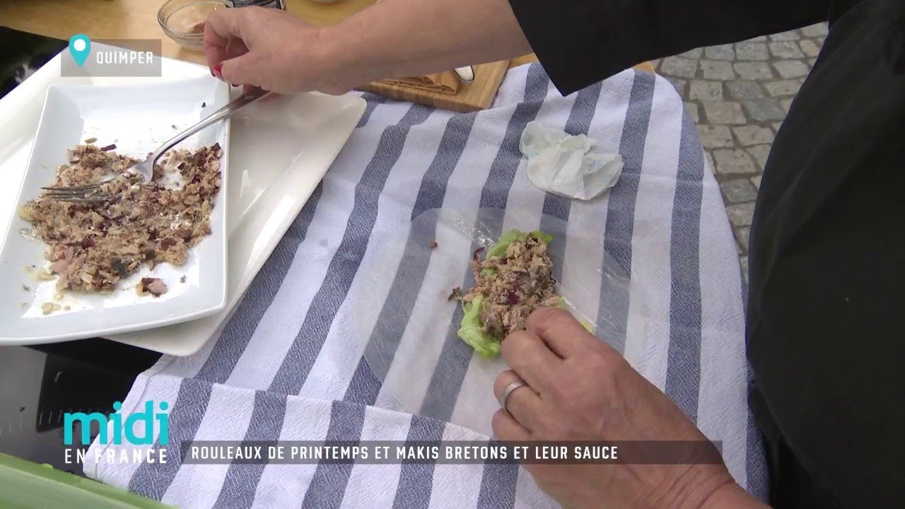 Rouleaux de printemps et makis bretons