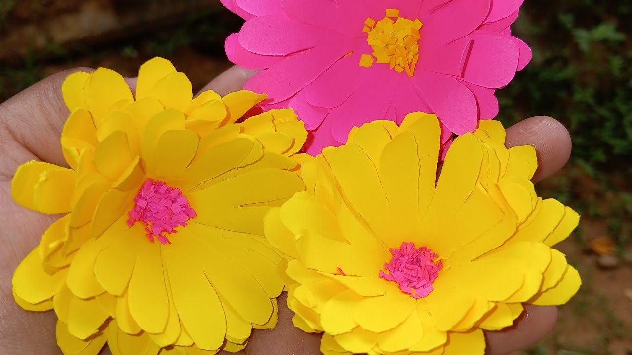 How to make paper flower 