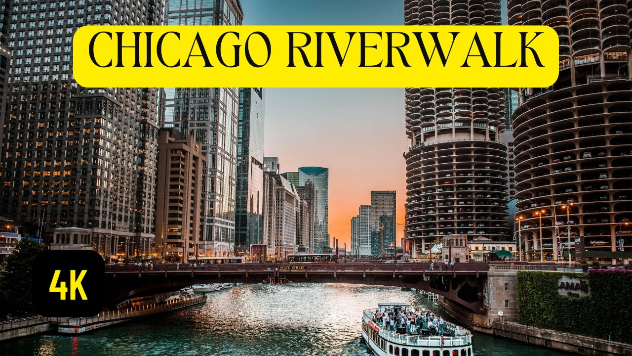 Chicago Riverwalk 🇺🇸 | The Most BEAUTIFUL Walk in Downtown Chicago Illinois (4K POV)