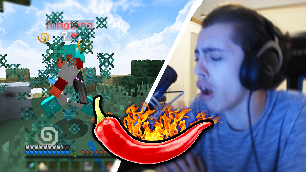 10 HEART COMBO - VOMIT ALERT (Minecraft Skywars 1v1v1v1)