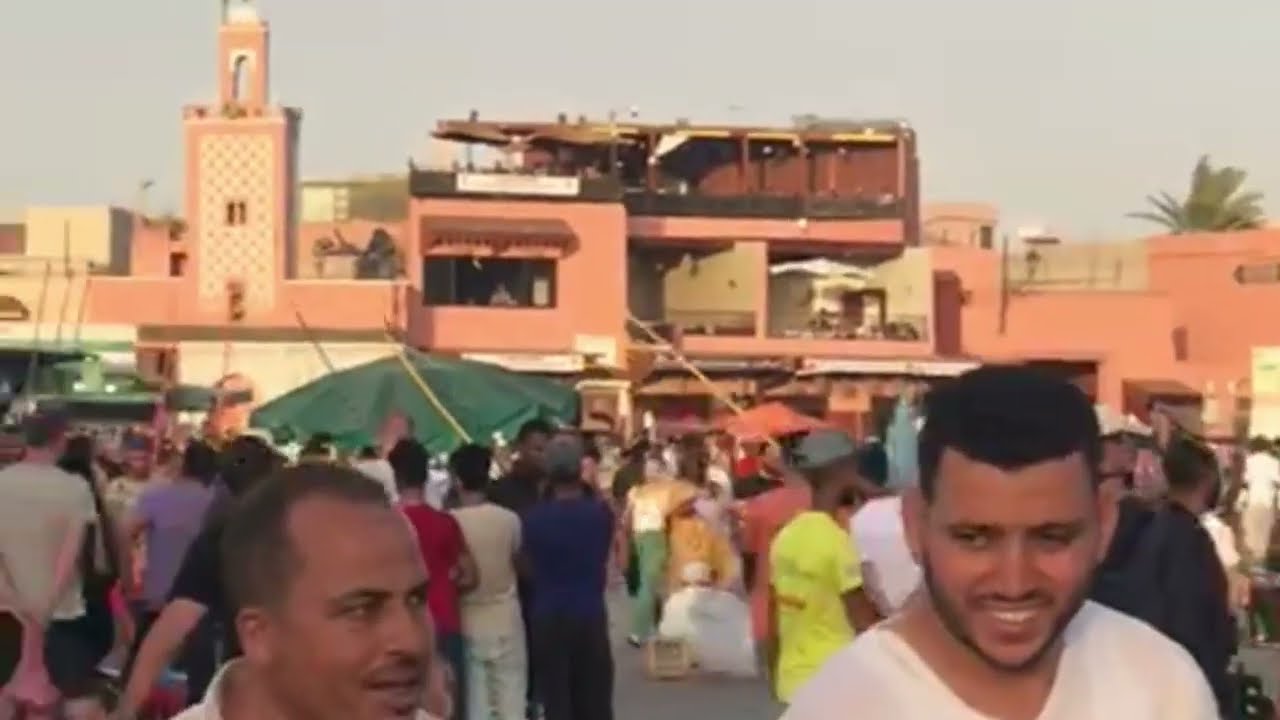 جولة رائعة في جامع لفنا مراكش الحمراء