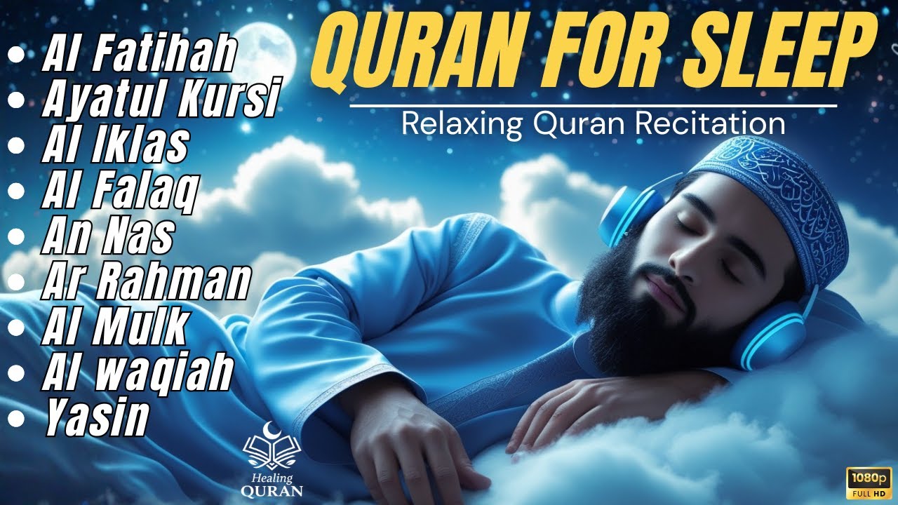 Fall Asleep Fast with Quran Recitation 😴 | Deep Sleep, Inner Peace & Serenity