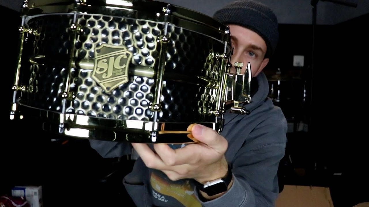 SJC Custom Brass Snare Unboxing and Demo