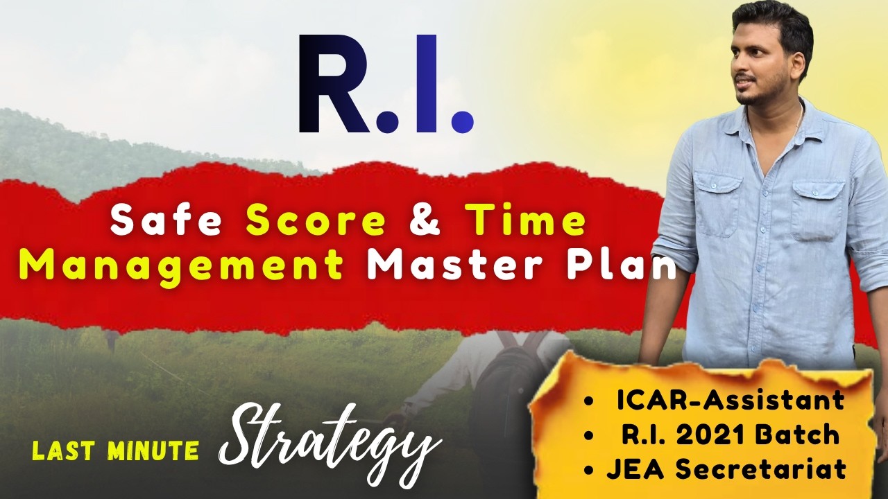 RI Exam 2026 Strategy 🔥 Time Management + Safe Target Score Explained