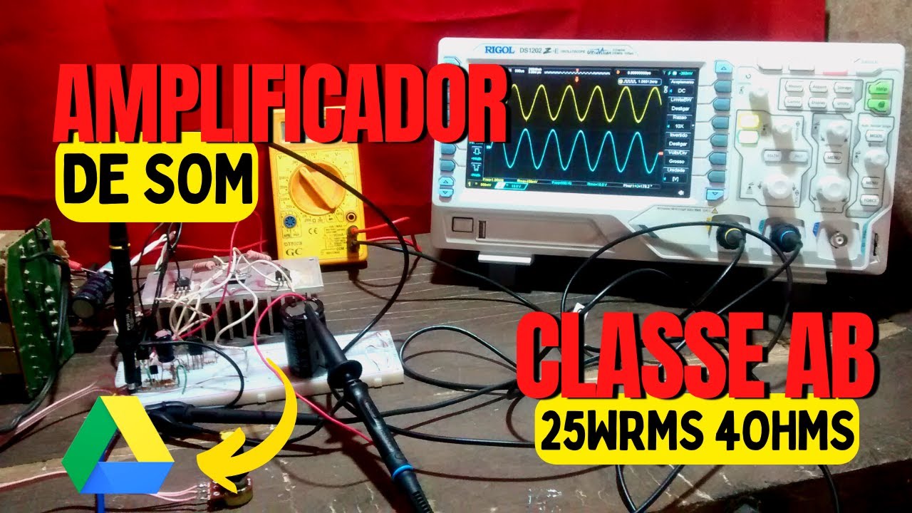 [ MONTE AGORA ] Amplificador de som CLASSE AB simples