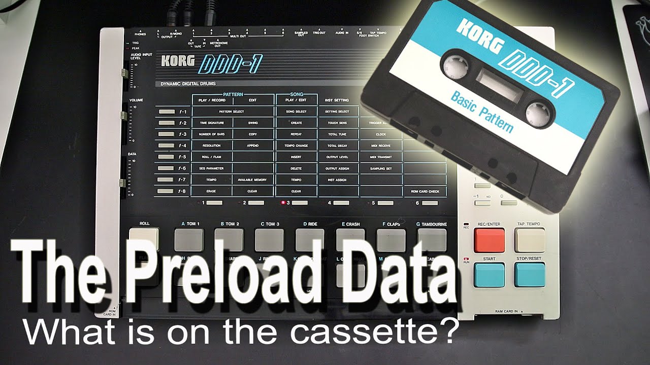 Korg DDD 1 Preload Data Tape  -  Synth Hunter