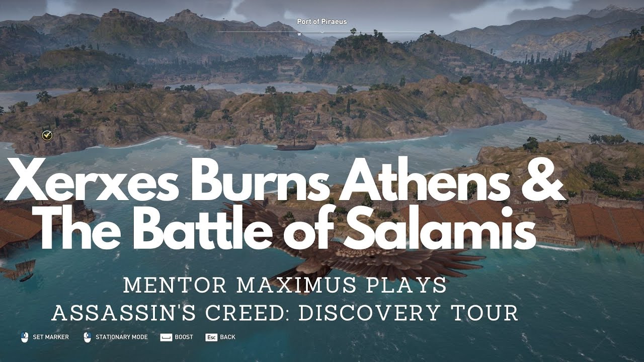 Xerxes burns Athens, the Battle of Salamis, and the Shrine of Eleusis