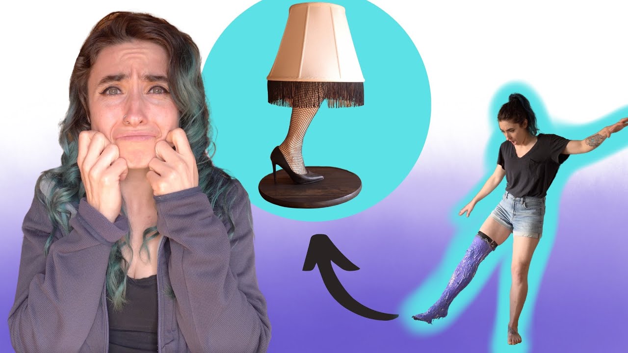 I made a lamp...resin casting my OWN leg!