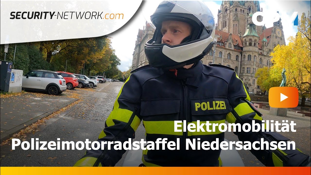 Auf dem vollelektrischen Weg: Polizeimotorradstaffel Niedersachsen
