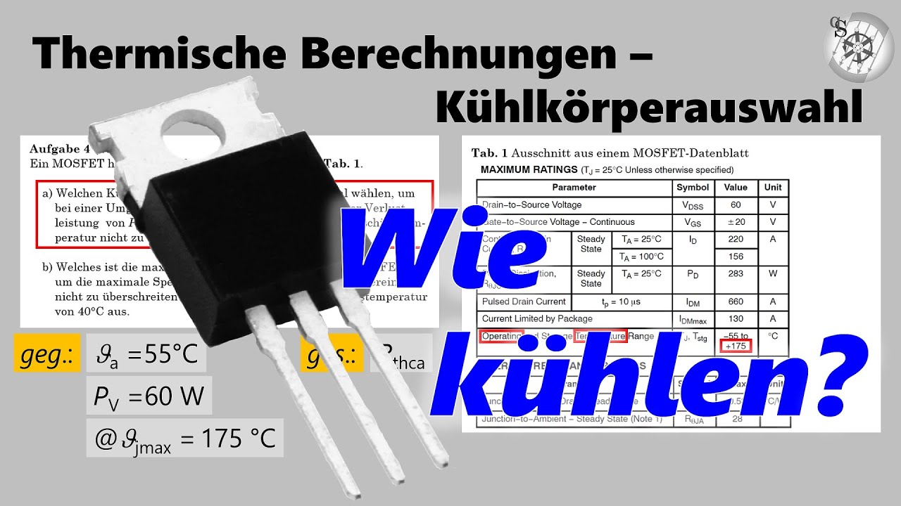 Thermische Berechnung - Kühlkörperauswahl