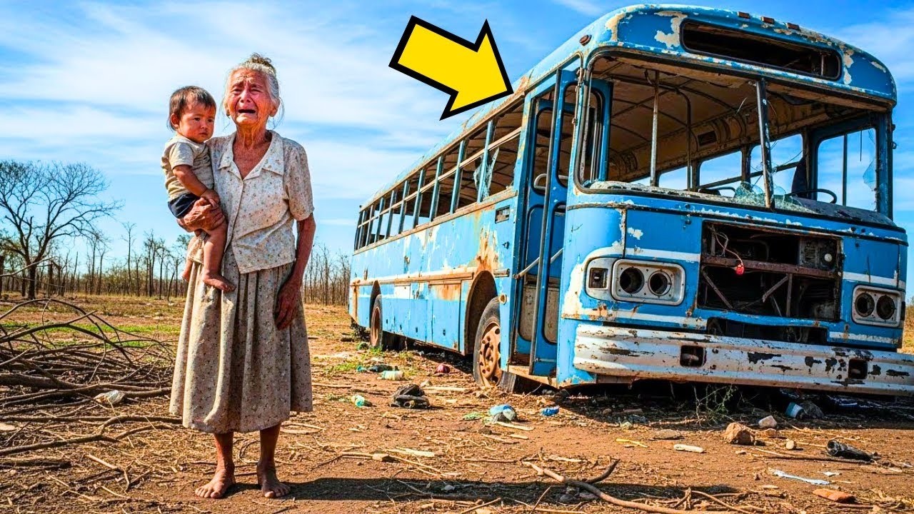 La Abuela Abandonada Por Sus Hijos Halló Refugio En Un Autobús Viejo Y Destruido, Pero Lo Que...