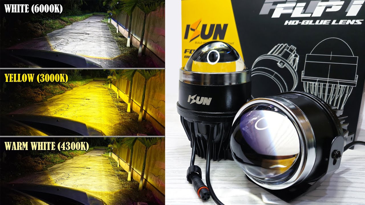 Test Drive Foglamp Biled ISUN FLPI 3 Warna