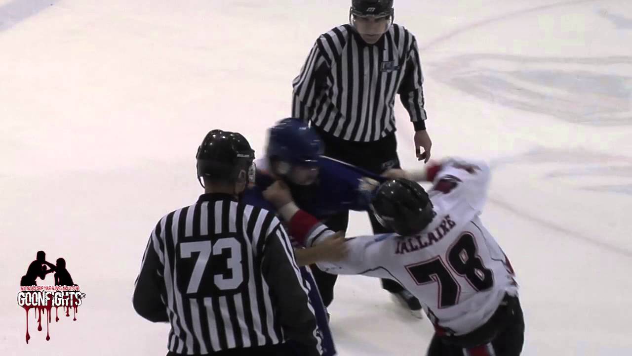 Philippe Pepin Vs Yannick Dallaire LNAH Laval Vs Saint George January 11 2015