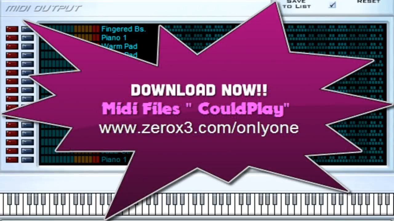 Clocks - Coldplay - Midi File (OnlyOne)