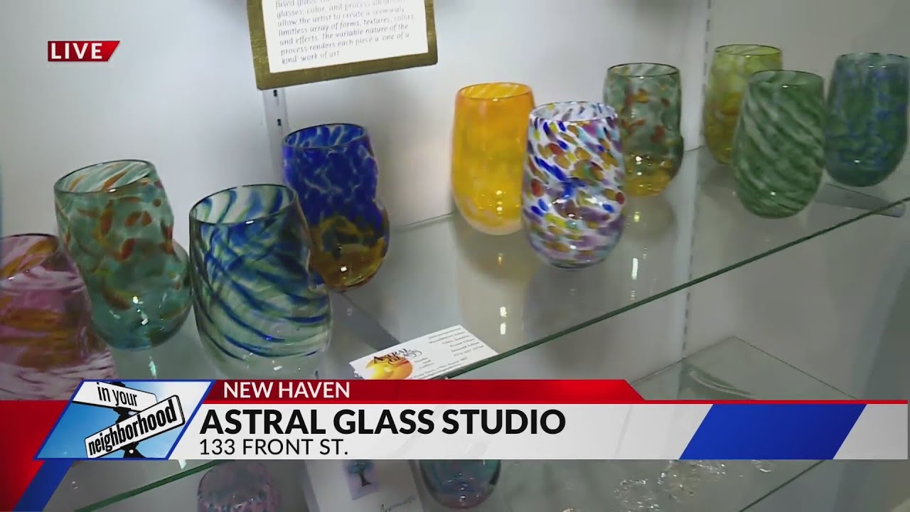 Glass Pieces offered at New Haven's Astral Glass Studio